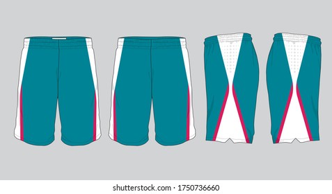 Basketball sports short template apparel