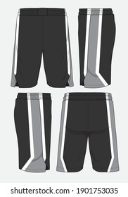 Basketball sports short template apparel