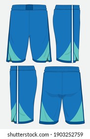 Basketball sports short template apparel