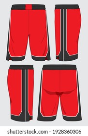 Basketball sports short template apparel