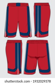 Basketball sports short template apparel