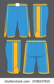 Basketball sports short template apparel