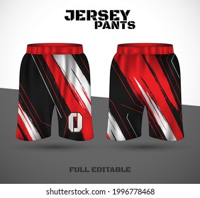 Basketball sports short template clothing. Basketball jersey shorts. vector t-shirt.