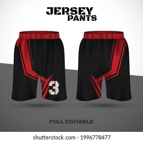 Basketball sports short template clothing. Basketball jersey shorts. vector t-shirt.