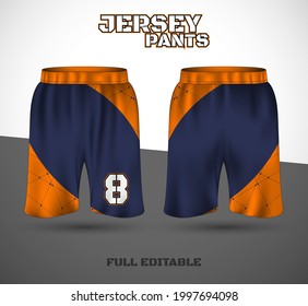Basketball sports short template clothing. Basketball jersey shorts. vector t-shirt.