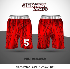 Basketball sports short template clothing. Basketball jersey shorts. vector t-shirt.