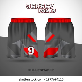 Basketball sports short template clothing. Basketball jersey shorts. vector t-shirt.