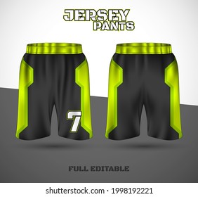 Basketball sports short template clothing. Basketball jersey shorts. vector t-shirt.