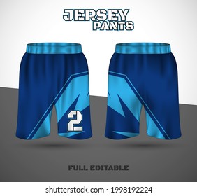 Basketball sports short template clothing. Basketball jersey shorts. vector t-shirt.