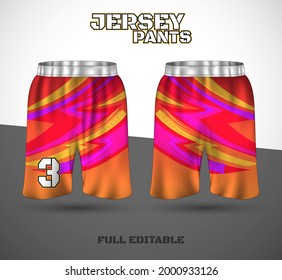 Basketball sports short template clothing. Basketball jersey shorts. vector t-shirt.