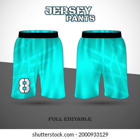 Basketball sports short template clothing. Basketball jersey shorts. vector t-shirt.