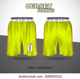 Basketball sports short template clothing. Basketball jersey shorts. vector t-shirt.