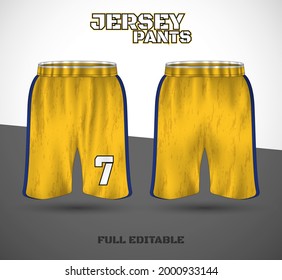 Basketball sports short template clothing. Basketball jersey shorts. vector t-shirt.