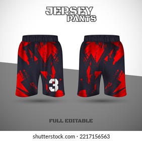 Basketball sports short template clothing. Basketball jersey shorts. vector t-shirt.