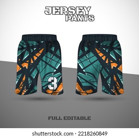 Basketball sports short template clothing. Basketball jersey shorts. vector t-shirt.