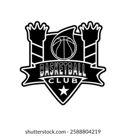 Basketball Sports Team logo design template