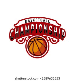 Basketball Sports Team logo design template. Basketball Championship logo vector