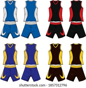 
Basketball-Sportbekleidung, Vektorgrafik-Muster