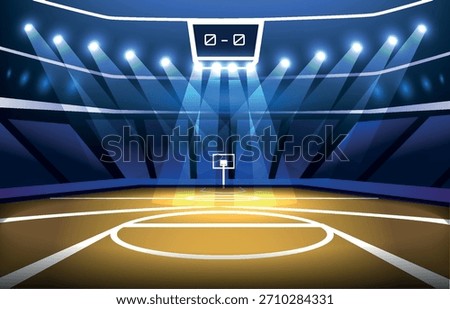 Basketball Stadium Arena Lights Background
