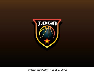 Basketball star logo