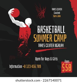 basketball summer camp flyer template