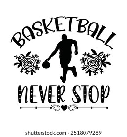 Baloncesto "Svg, Diseño, Cricut De Baloncesto, Mascota De Baloncesto Svg, Camisa De Equipo De Baloncesto, Plantilla, Cricut De Archivo De Corte, Silueta