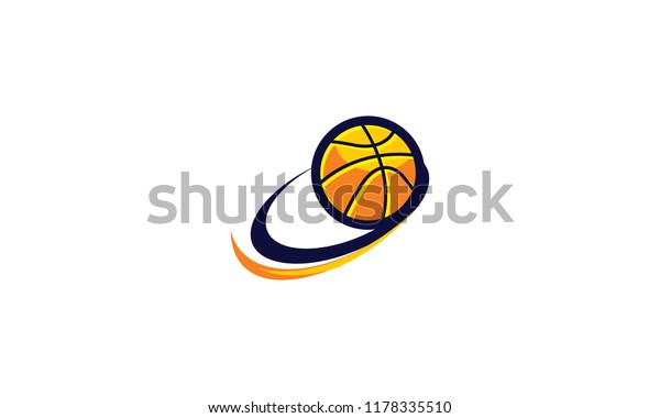 Basketball Swoosh Logo Icon Vector Stock Vector (Royalty Free ...