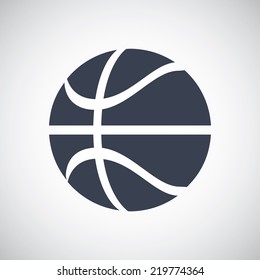 Basketball symbol icon. Vector pictogram. Simple flat metro design style. esp10