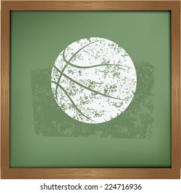 Basketball symbol on background background, vector
