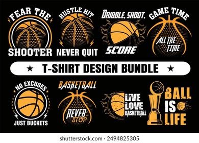 Basketball T shirt design bundle