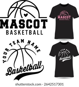 Basketball T shirt Design Bundle, Vector Basketball T shirt design, 