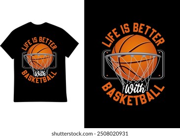 Basketball t shirt design with illustration 