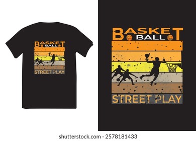 Basketball t shirt design set. Vector Illustration quote. Design template for t shirt, lettering, typography, print, poster, banner, gift card, label sticker, flyer, mug design. Eps-10. POD.