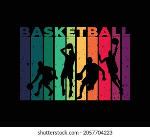 Basketball-T-Shirt-Design. Anführungszeichen für Vektorgrafiken. Design-Vorlage für T-Shirt-Buchstaben, Typografie, Druck, Poster, Banner, Geschenkkarte, Etikettenaufkleber, Flyer, Mug. brüllen. EPS-10 Version. POD