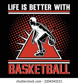 Basketball t shirt design vector