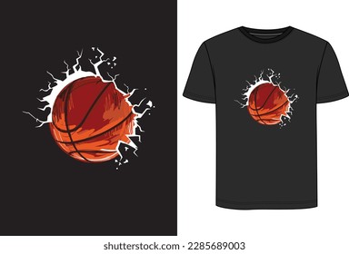 basketball t shirt design | vector basketball t-shirt design