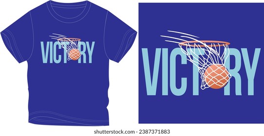 basketball t shirt graphic design vector illustration \