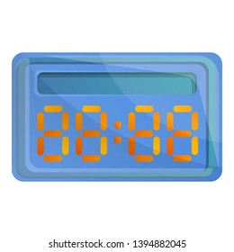 Basketball table score icon. Cartoon of basketball table score vector icon for web design isolated on white background