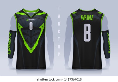 Basketball Tank Top Design Template, Sport Jersey Mockup. Uniform Front And Back View.