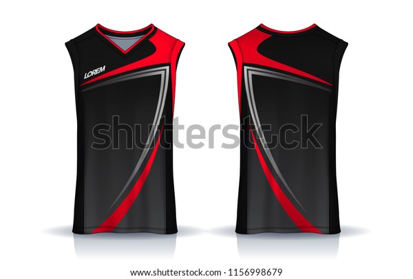 Download Basketball Tank Top Design Template Sport Stock Vector ...