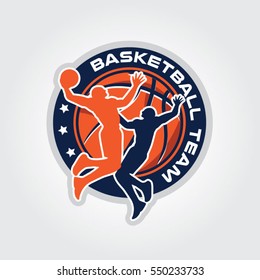 Basketball Team Championship Logo Sign Symbol Badge Icon