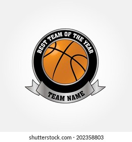 Basketball team emblem