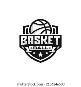Basketball-Team-Logo-Design Vektorgrafik