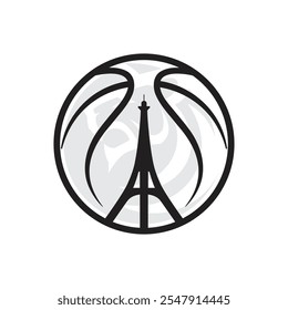 Basketball team emblem logo design vector, Basketball symbol icon