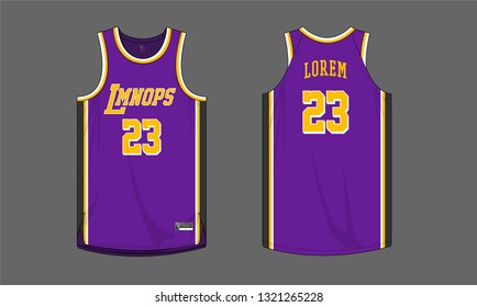 Basketball team jersey design vector