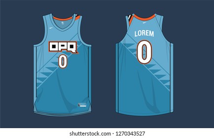 Basketball Team Jersey Uniform template vector sports jersey