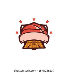 basketball team logo badge vector