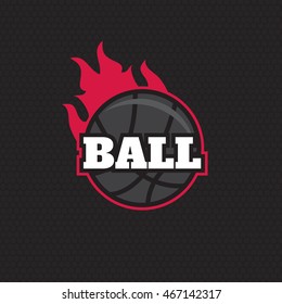 Basketball team logo. Basketball logotypes, sign symbol badge