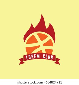 Basketball Team Logo Vector Template