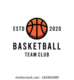 basketball team sport logo design Vector